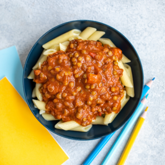 Picture of Lentil Bolognese with Penne Pasta