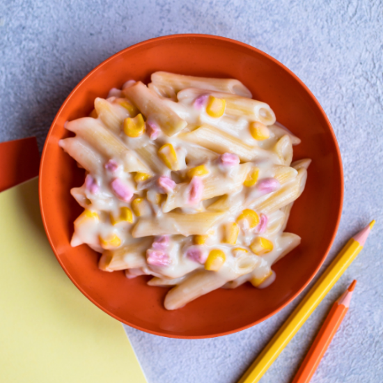 Picture of Penne Carbonara with Ham & Sweetcorn