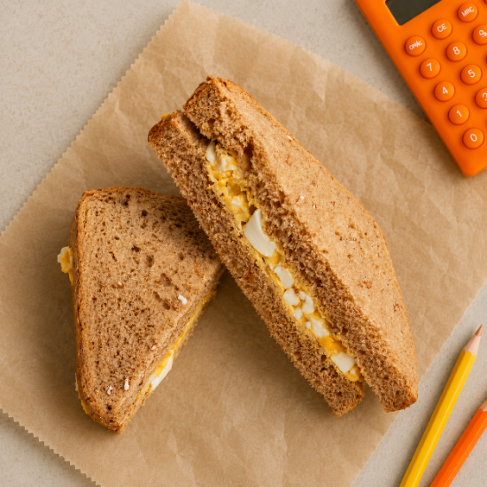 Picture of Egg Mayo Sandwich on Brown Bread