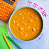 Picture of Hearty Chicken + Vegetable Soup served with a Soft White Roll
